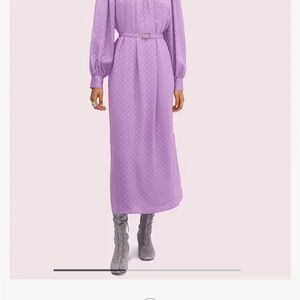Kate Spade Lilac Long Sleeve Dress